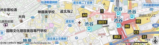 渋谷ガーデンスペース 道玄坂周辺の地図