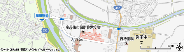 弥栄病院前(弥栄庁舎前)周辺の地図