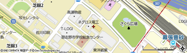 千葉県習志野市芝園2丁目6周辺の地図