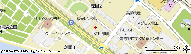 千葉県習志野市芝園周辺の地図