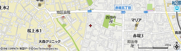 東京都世田谷区赤堤3丁目35-14周辺の地図