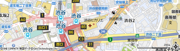 渋谷ヒカリエ周辺の地図