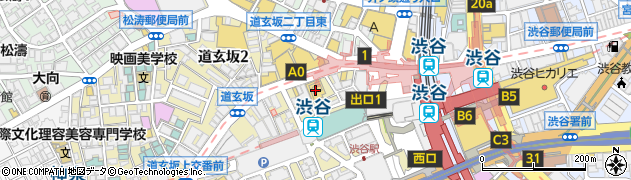 蒙古タンメン中本 渋谷店周辺の地図