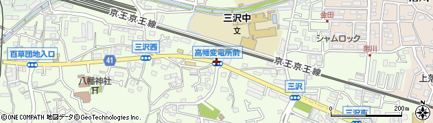 高幡変電所前周辺の地図