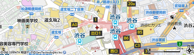 東京都渋谷区道玄坂2丁目3周辺の地図
