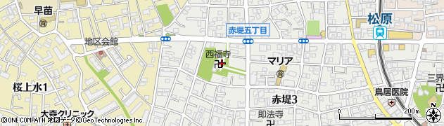 東京都世田谷区赤堤3丁目28周辺の地図