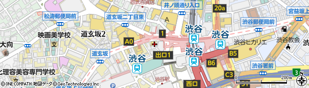 宝島２４　渋谷店周辺の地図