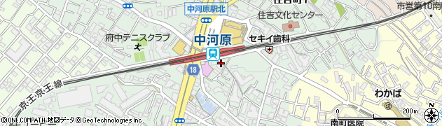 中河原駅周辺の地図