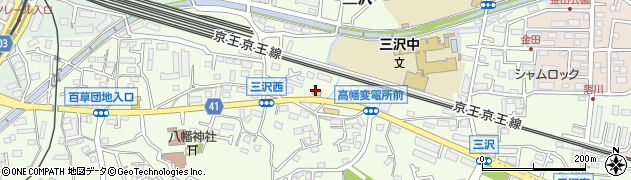 松屋 日野三沢店周辺の地図