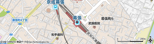 幕張駅周辺の地図