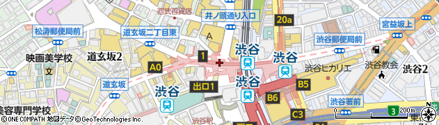 渋谷駅前周辺の地図