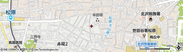 東京都世田谷区赤堤2丁目51-9周辺の地図