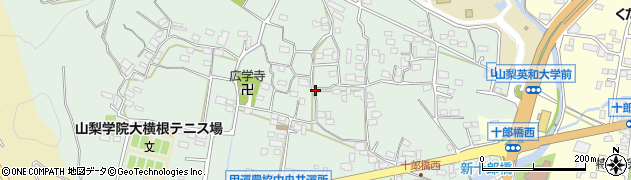 山梨県甲府市横根町周辺の地図