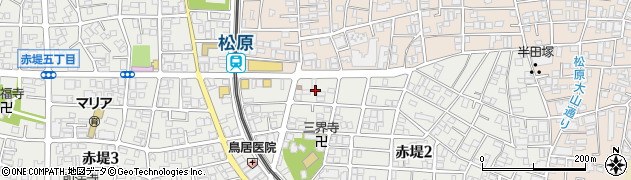 東京都世田谷区赤堤2丁目44周辺の地図