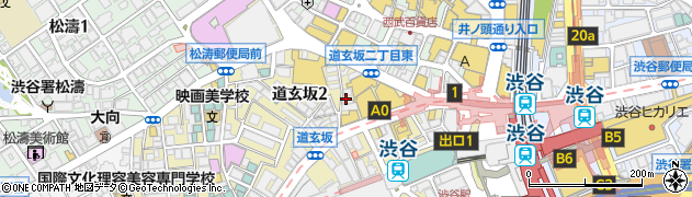 質セキネ渋谷店周辺の地図