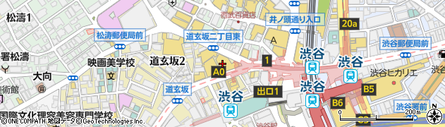 ミージェーンアルタ店渋谷１０９店周辺の地図