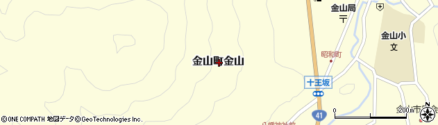 岐阜県下呂市金山町金山周辺の地図