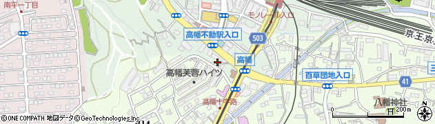 東京都日野市高幡712周辺の地図