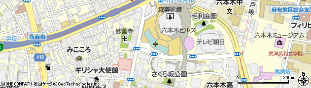 グランドハイアット東京周辺の地図