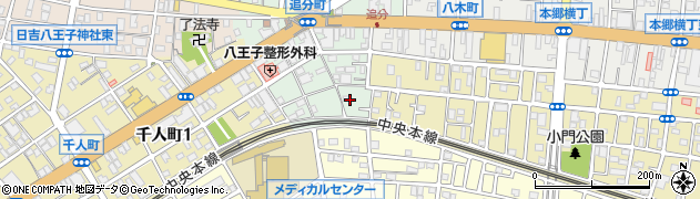東京都八王子市追分町周辺の地図