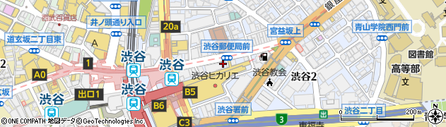 牛かつもと村 渋谷分店周辺の地図