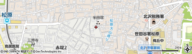東京都世田谷区赤堤2丁目51周辺の地図