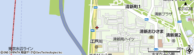 東京都江戸川区清新町周辺の地図