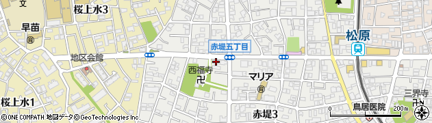 東京都世田谷区赤堤3丁目28-22周辺の地図