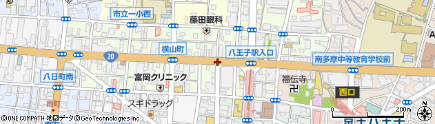 八王子駅入口西周辺の地図
