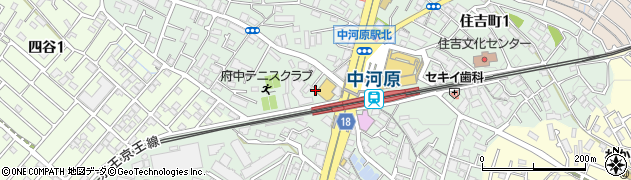 東京都府中市住吉町周辺の地図