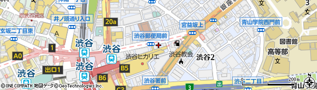 ゆで太郎 渋谷宮益坂店周辺の地図