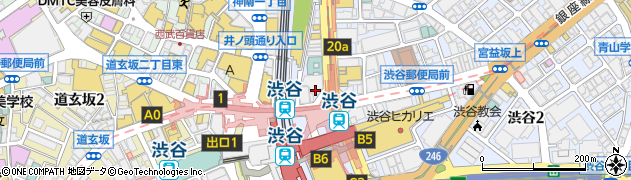 ビッグエコー BIG ECHO 渋谷宮益坂口駅前店周辺の地図