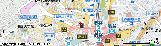 株式会社渋谷西村總本店　ファッション雑貨シブヤエンゼルハート店周辺の地図