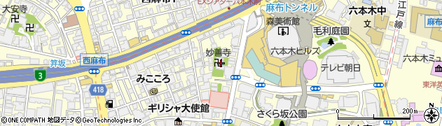 東京都港区西麻布3丁目2周辺の地図