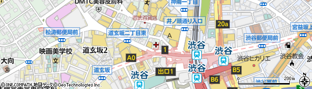 地鶏や渋谷八番街店周辺の地図