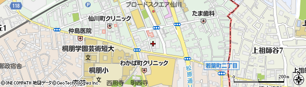 東京都調布市仙川町1丁目15-60周辺の地図
