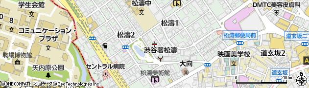 東京都渋谷区松濤1丁目21周辺の地図