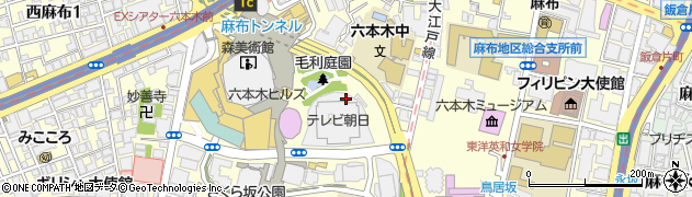 東京都港区六本木6丁目9周辺の地図