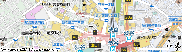 渋谷センター街周辺の地図
