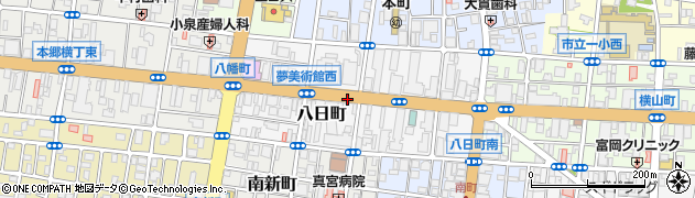 東京都八王子市八日町周辺の地図