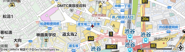 ソフトバンク渋谷周辺の地図