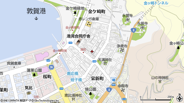 〒914-0079 福井県敦賀市港町の地図