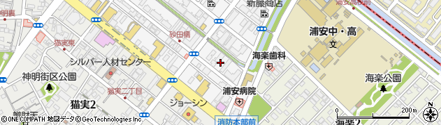 千葉県浦安市北栄4丁目4周辺の地図