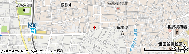 東京都世田谷区松原4丁目4周辺の地図