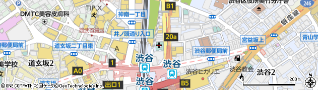 渋谷東急ＲＥＩホテル周辺の地図