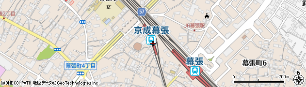 京成幕張駅周辺の地図