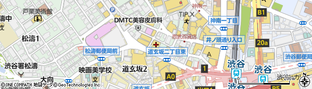 リファイン渋谷店周辺の地図