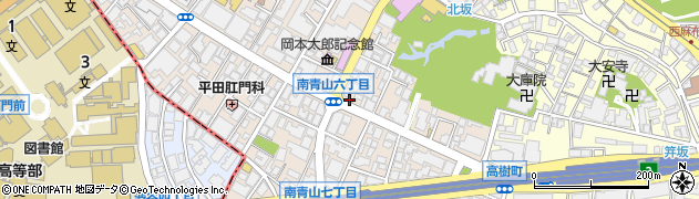 ファミリーマート南青山六丁目店周辺の地図