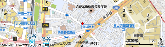 コメダ珈琲店 渋谷宮益坂上店周辺の地図