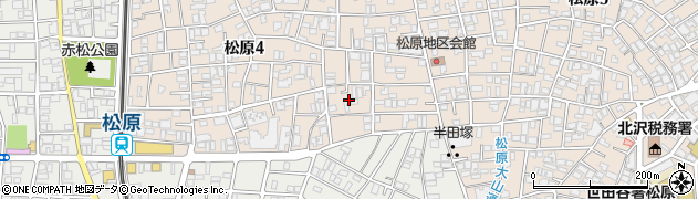 東京都世田谷区松原4丁目3周辺の地図